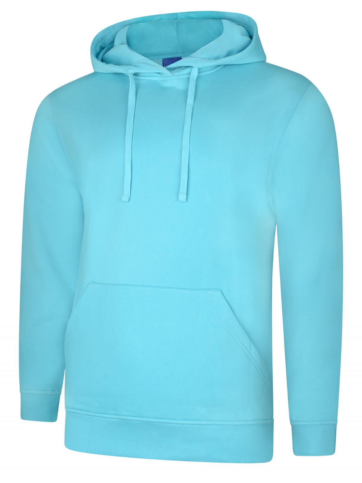 Deluxe Hooded Sweatshirt in Turquoise