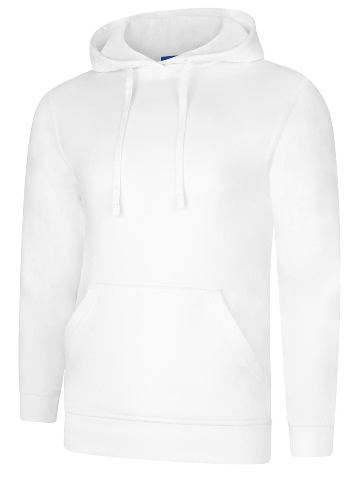 Deluxe Hooded Sweatshirt in White
