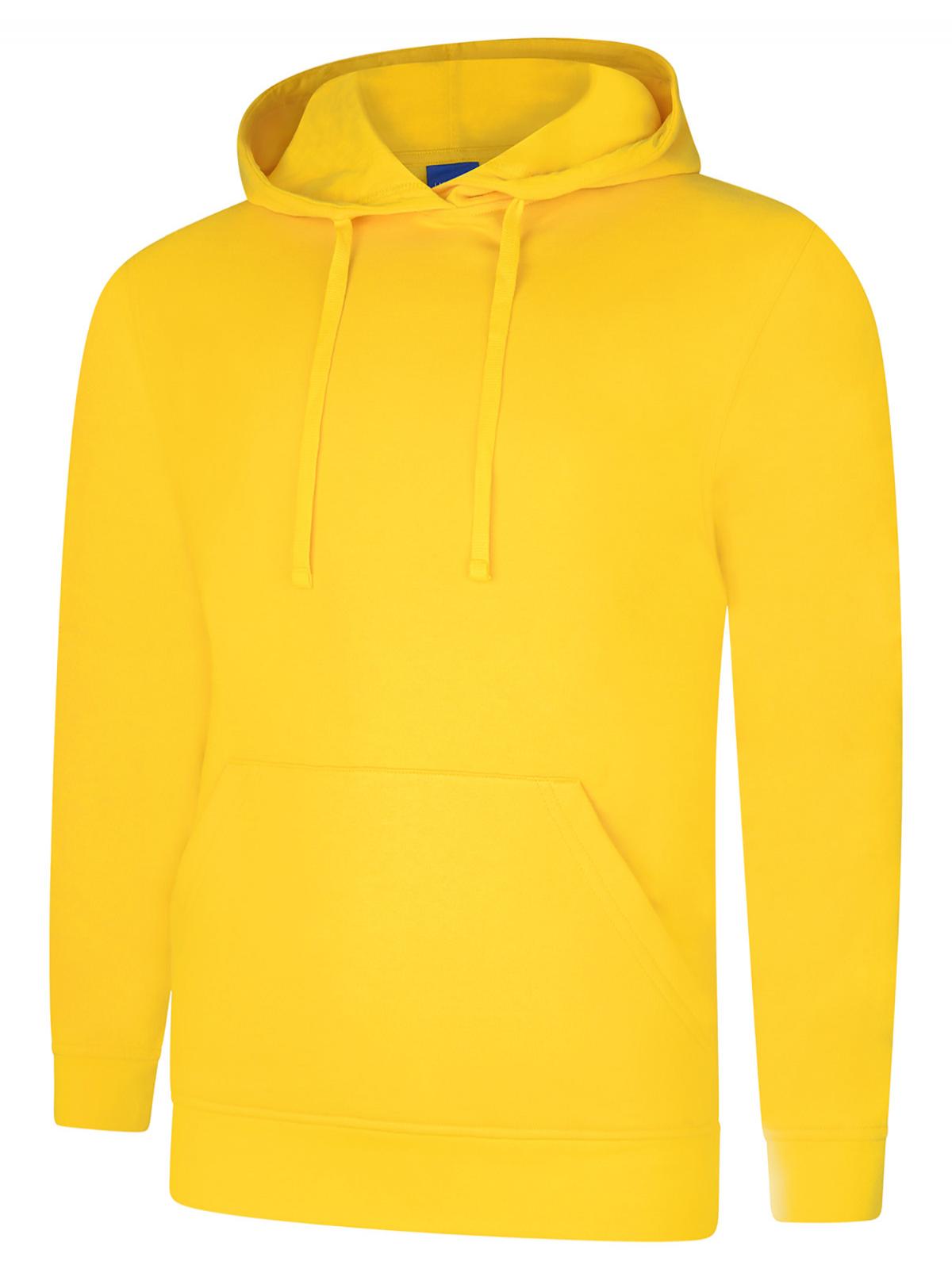 Deluxe Hooded Sweatshirt in Yellow