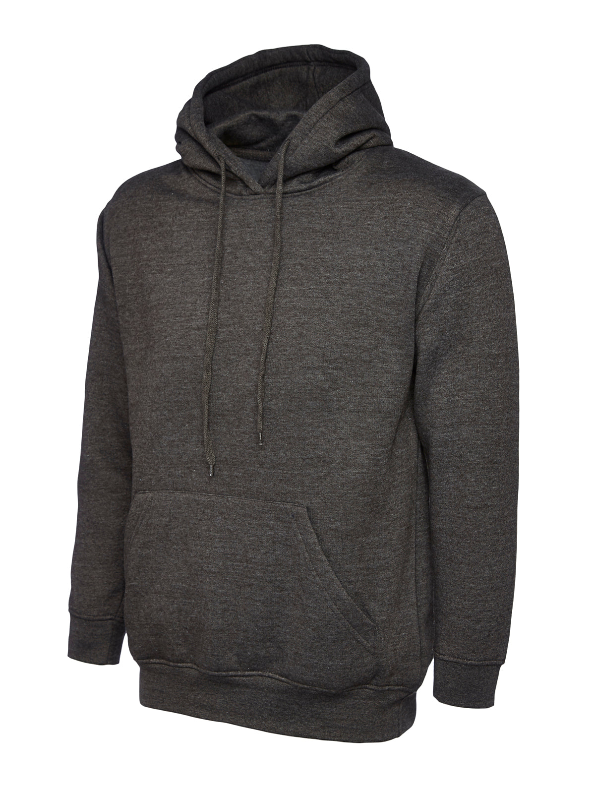 Ladies Deluxe Hooded Sweatshirt in Charcoal