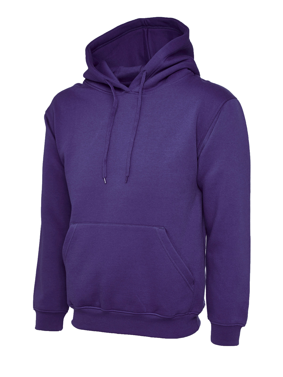 Ladies Deluxe Hooded Sweatshirt in Purple