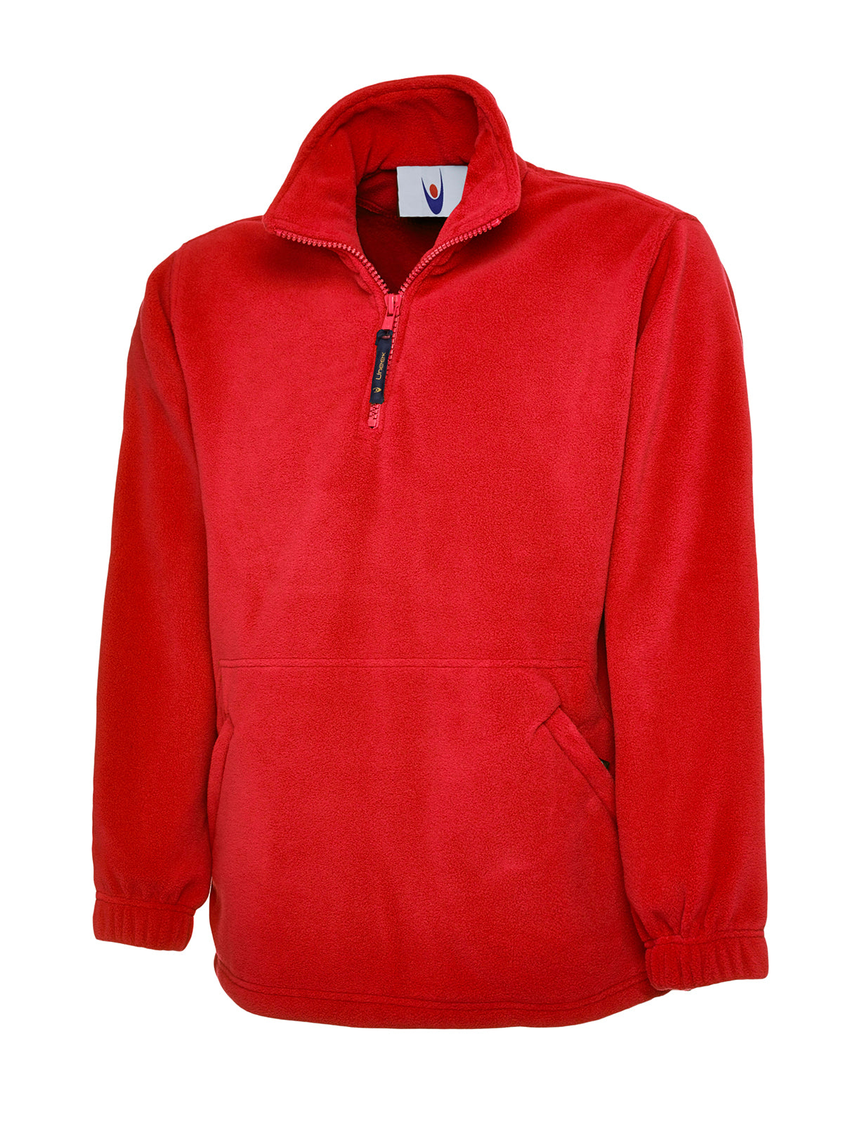Classic Quarter Zip Fleece Jacket in Red