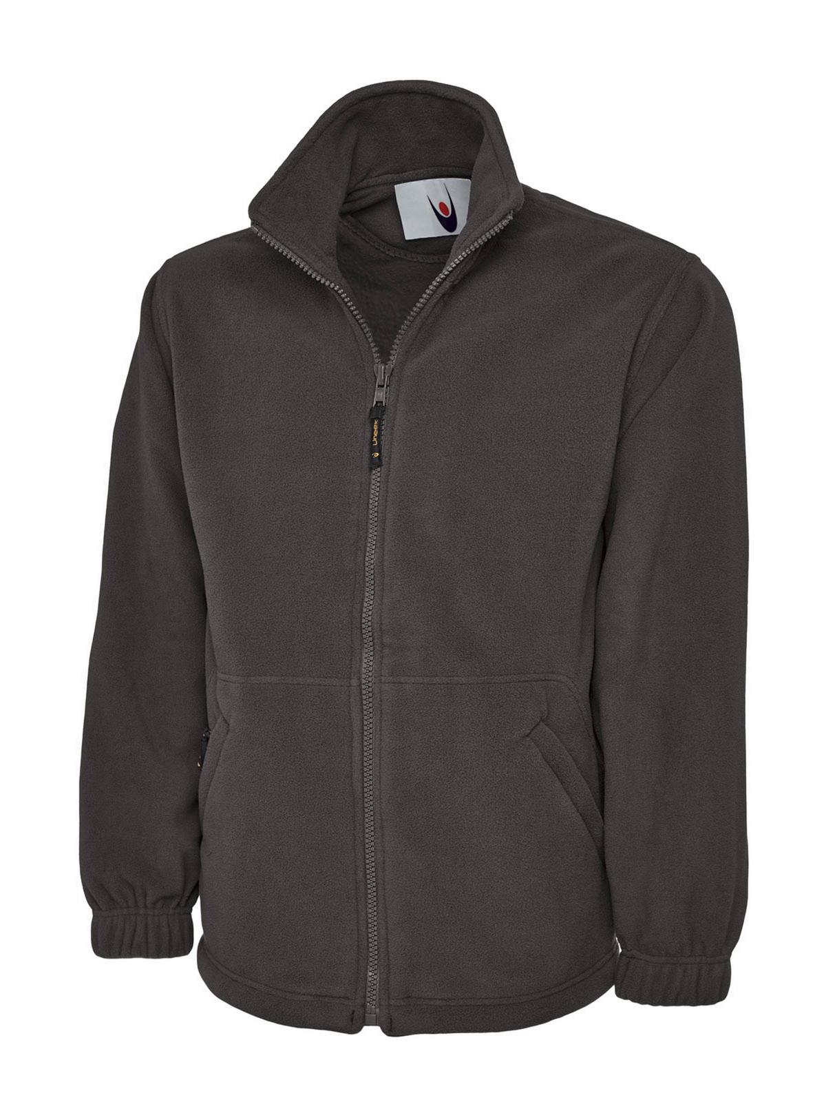 Classic Full Zip Fleece Jacket in Charcoal