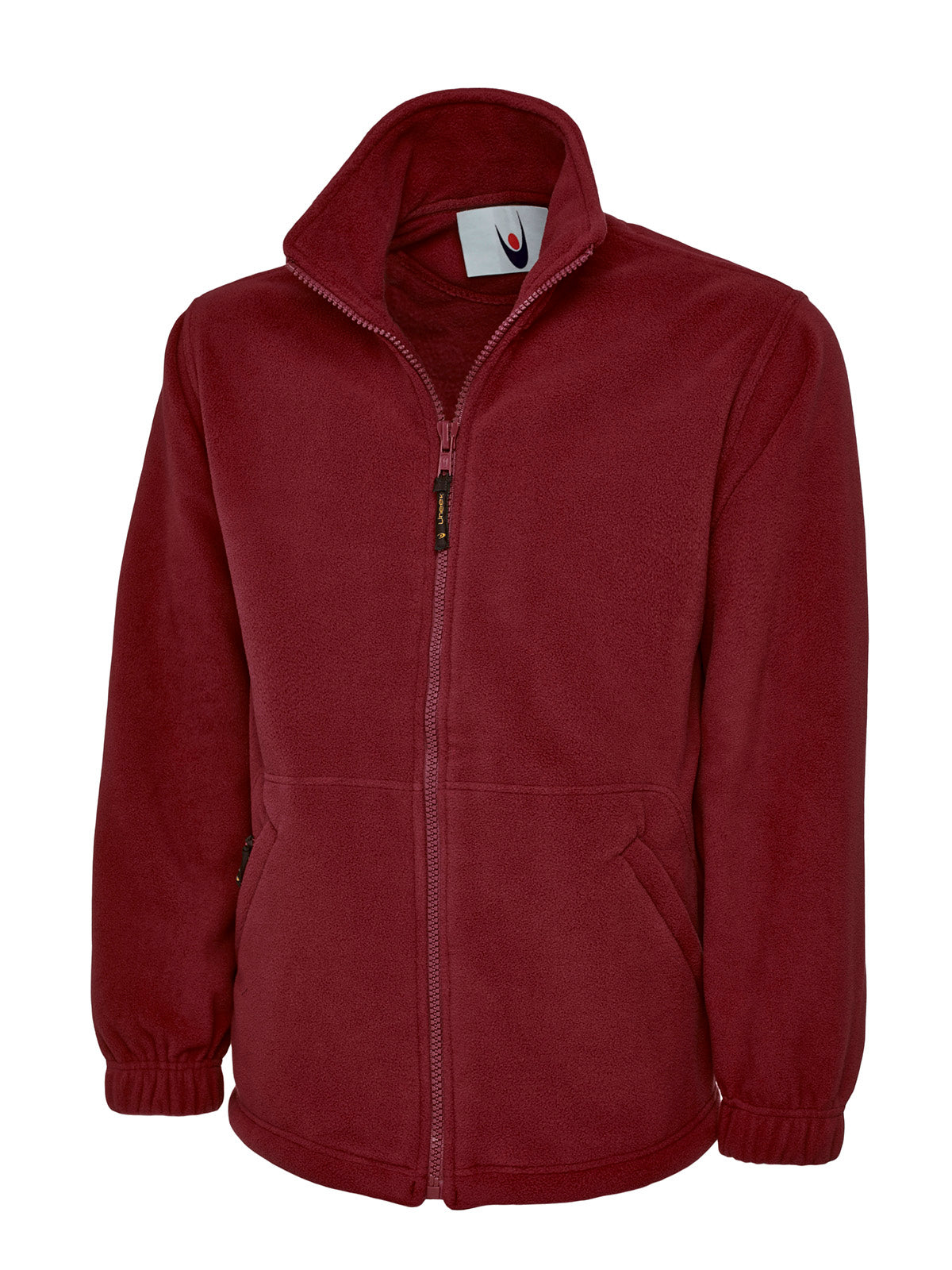 Classic Full Zip Fleece Jacket in Maroon
