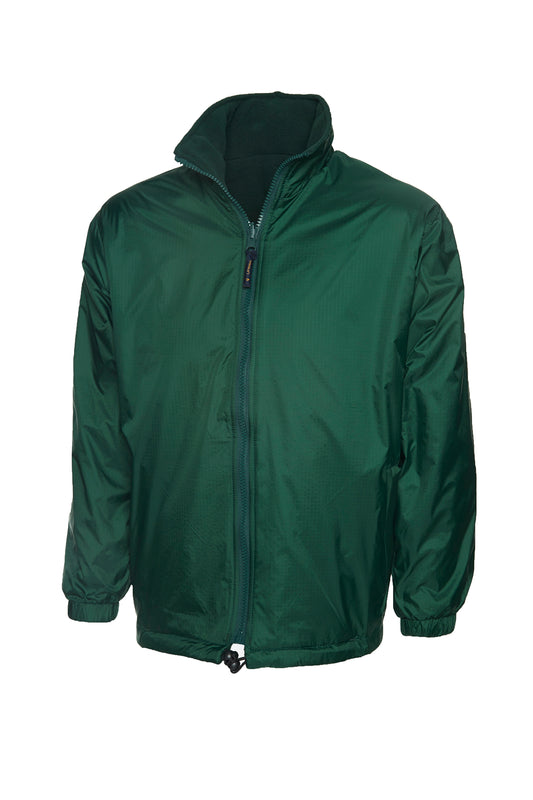 Classic Reversible Fleece Jacket in Bottle Green