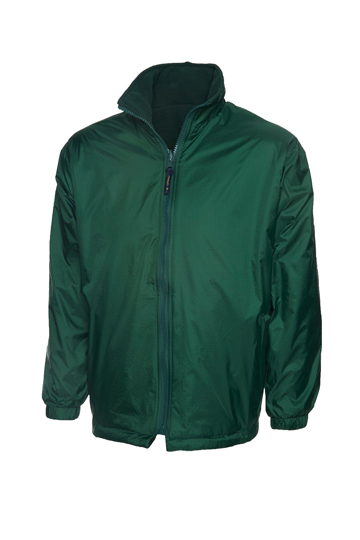 Childrens Reversible Fleece Jacket  in Bottle Green