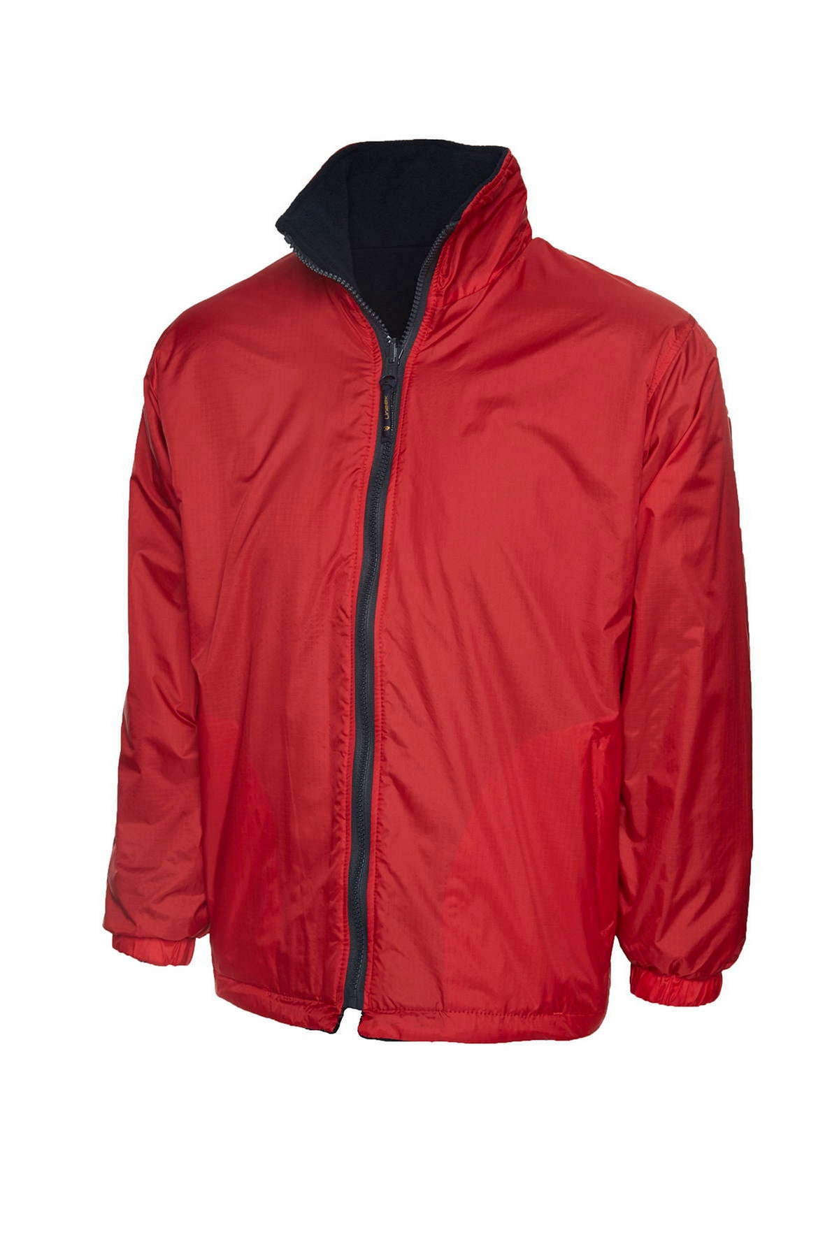 Childrens Reversible Fleece Jacket  in Red/Navy