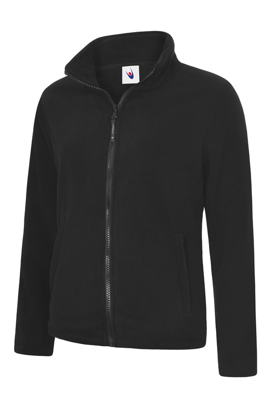 Ladies Classic Full Zip Fleece Jacket in Black