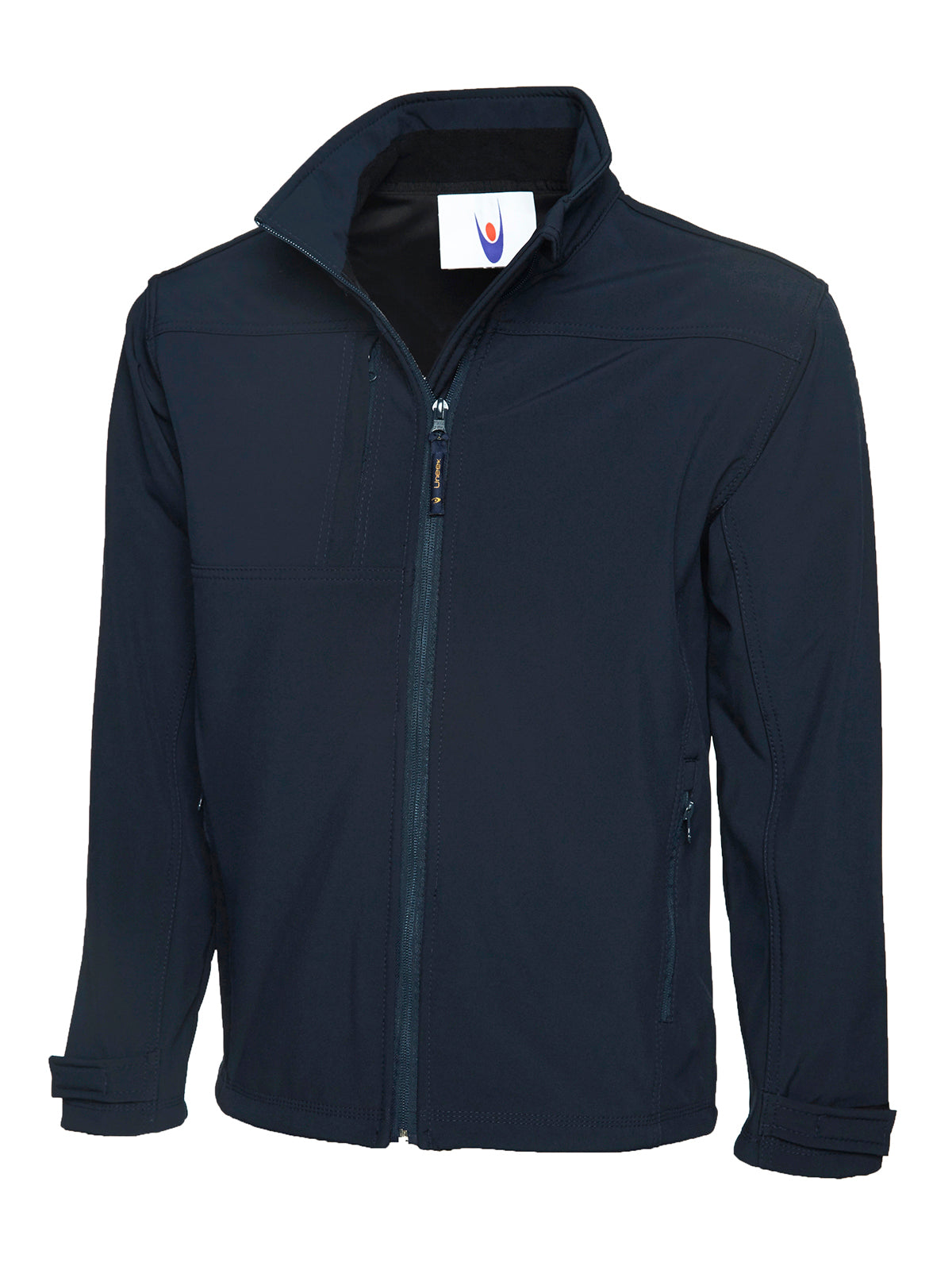Deluxe Full Zip Soft Shell Jacket in Navy