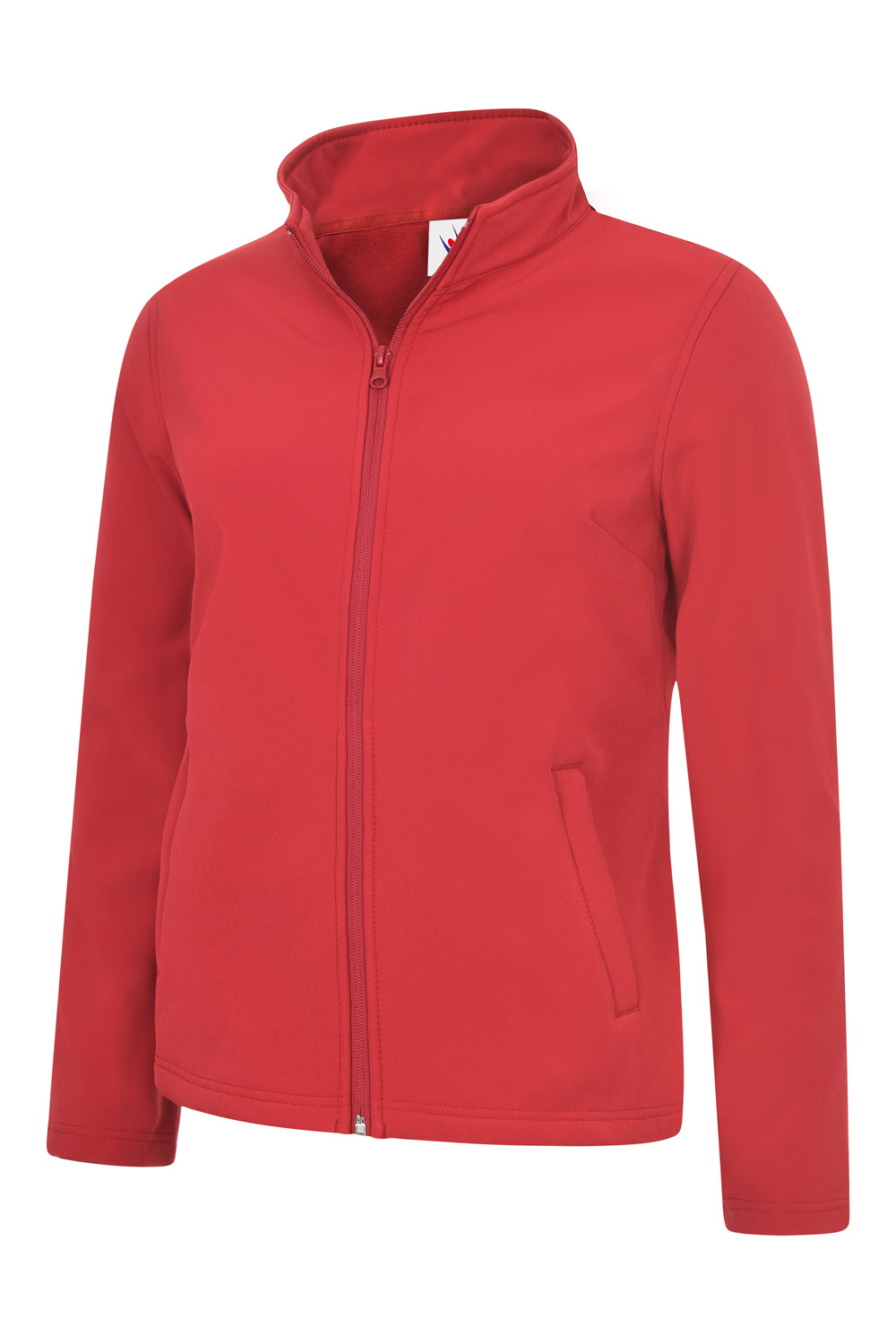 Ladies Classic Full Zip Soft Shell Jacket in Red