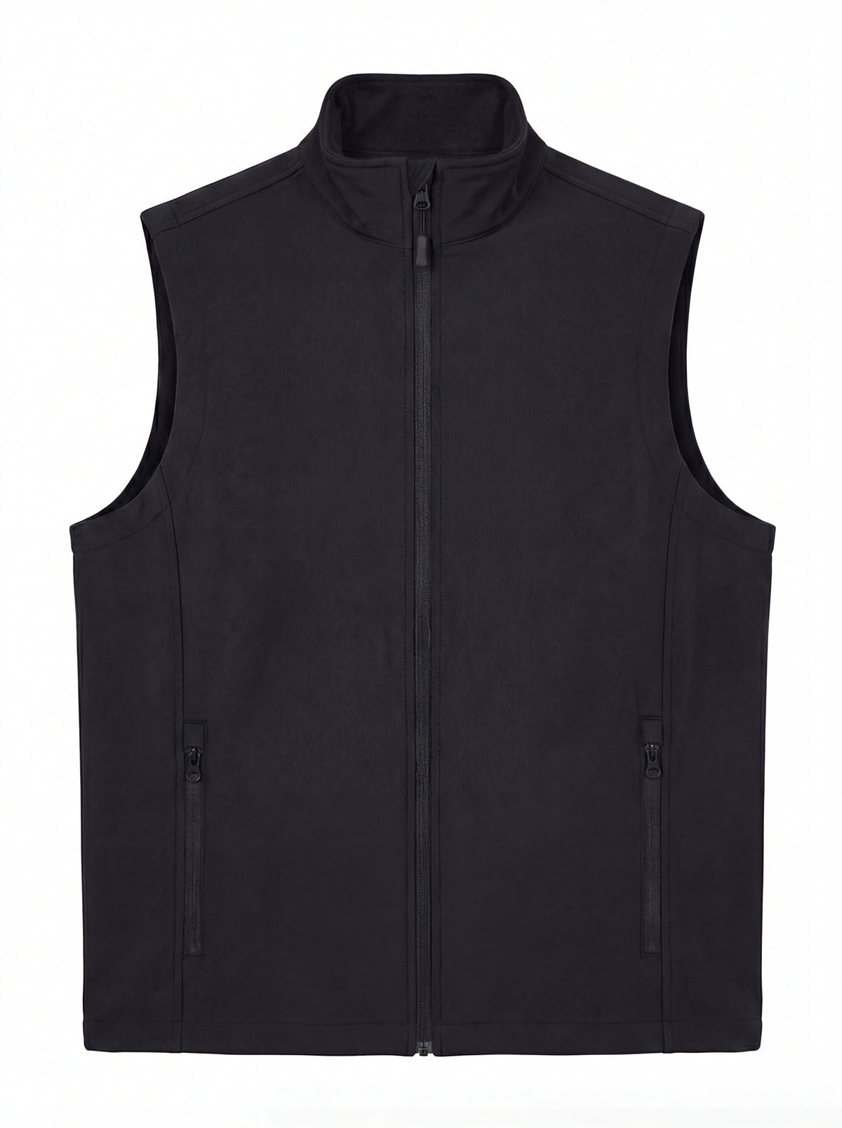 Printable Softshell Gilet in Black/Black