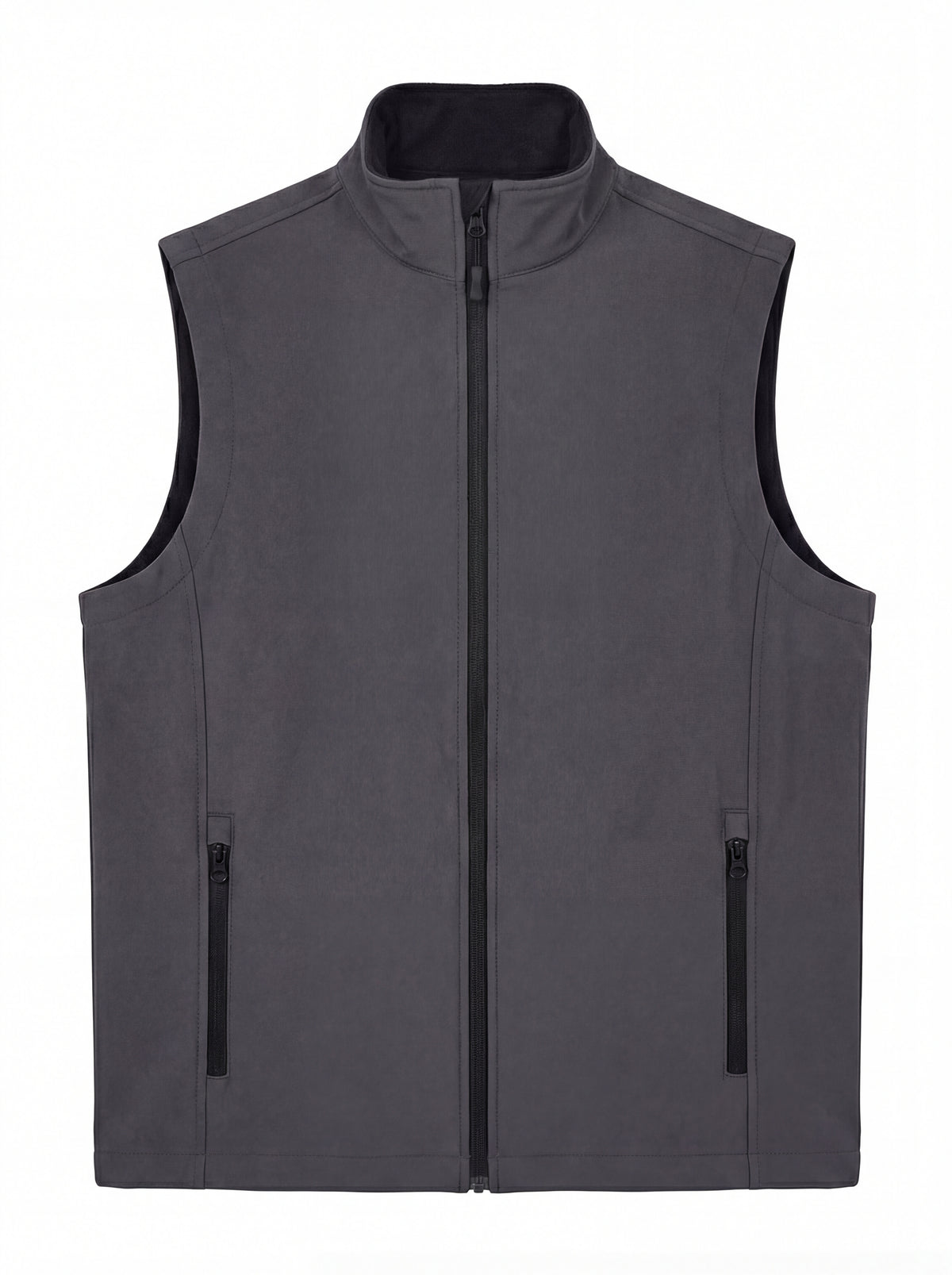 Ladies Printable Softshell Gilet in Charcoal/Black