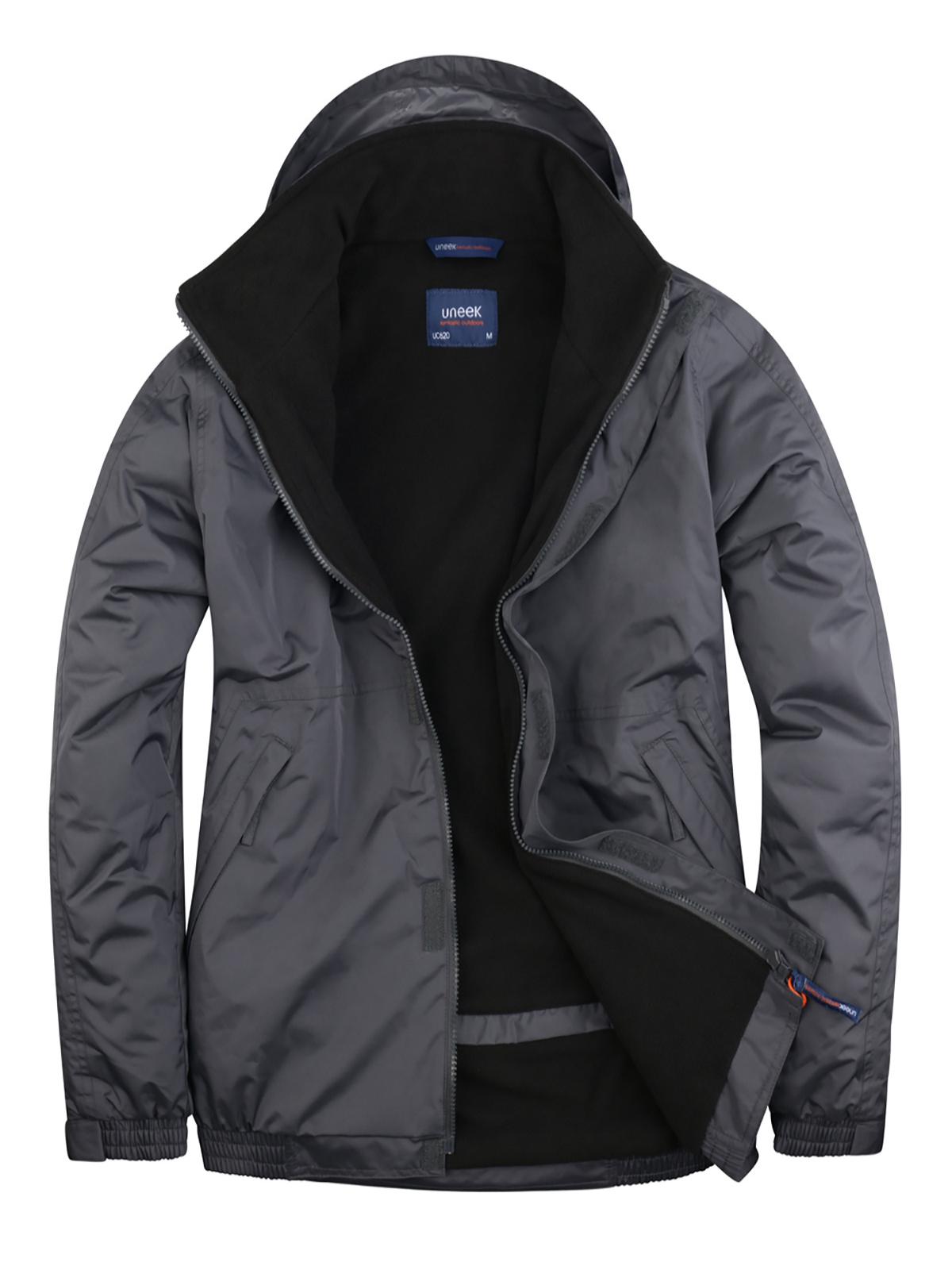 Premium Outdoor Jacket in Deep Grey/Black