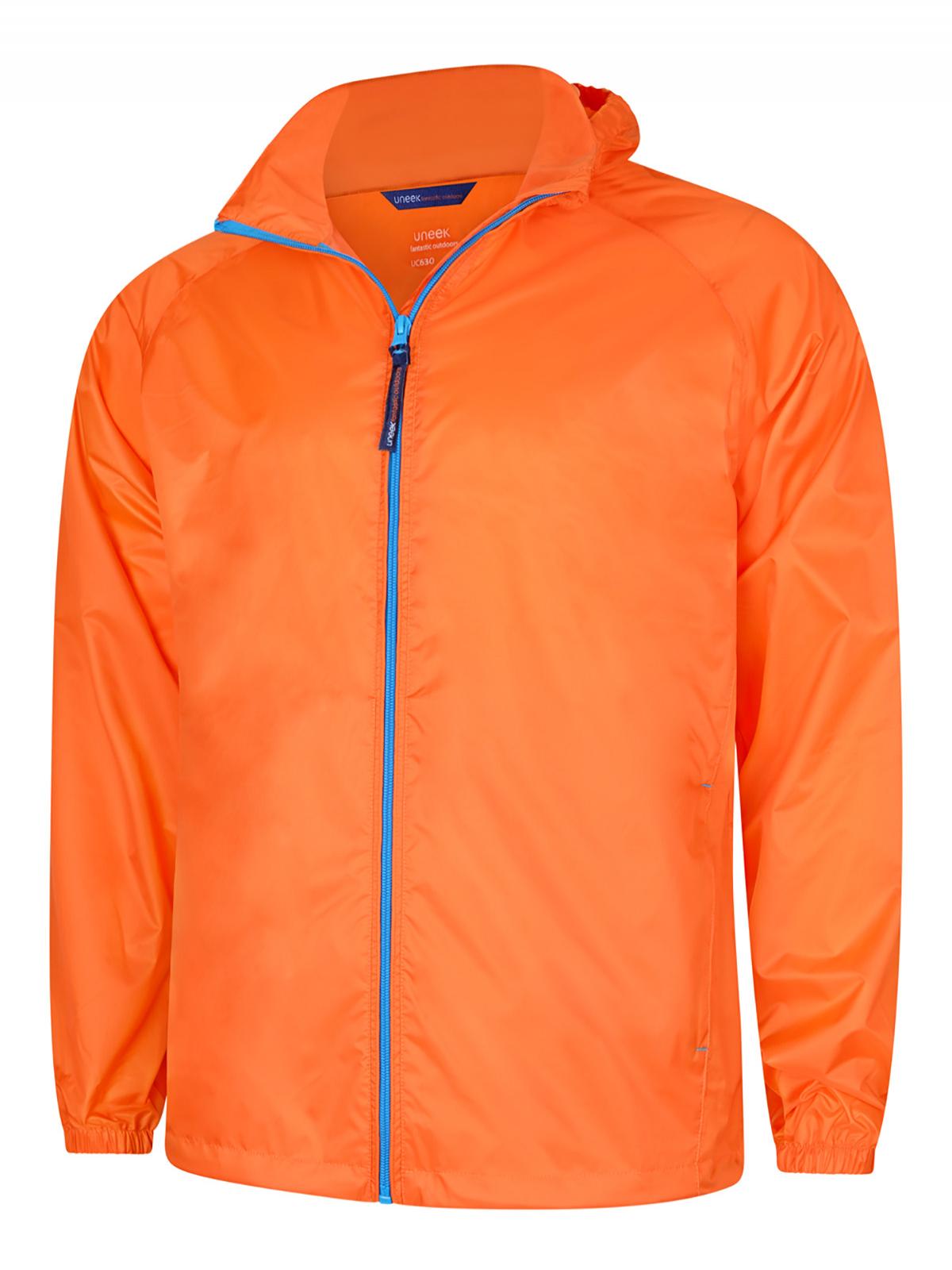 Active Jacket in Fiery Orange/Surf Blue