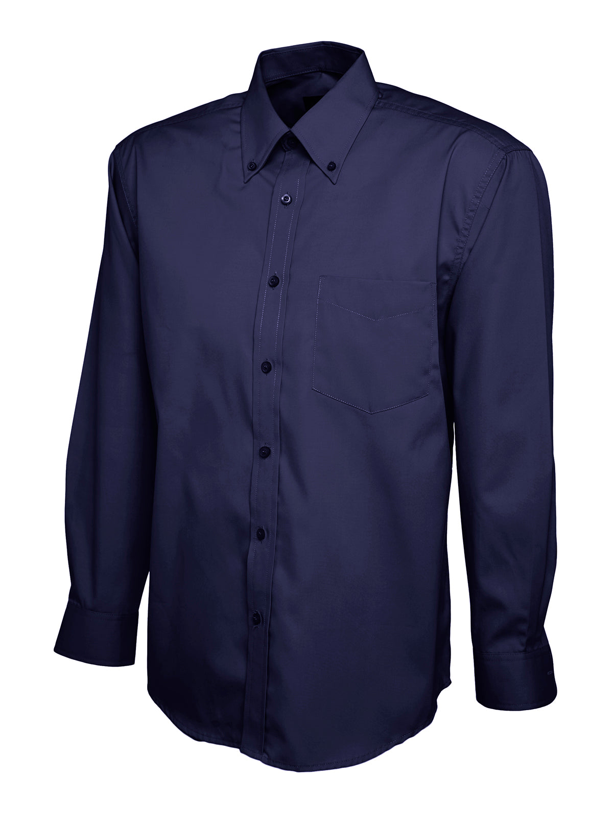 Mens Pinpoint Oxford Full Sleeve Shirt in Navy