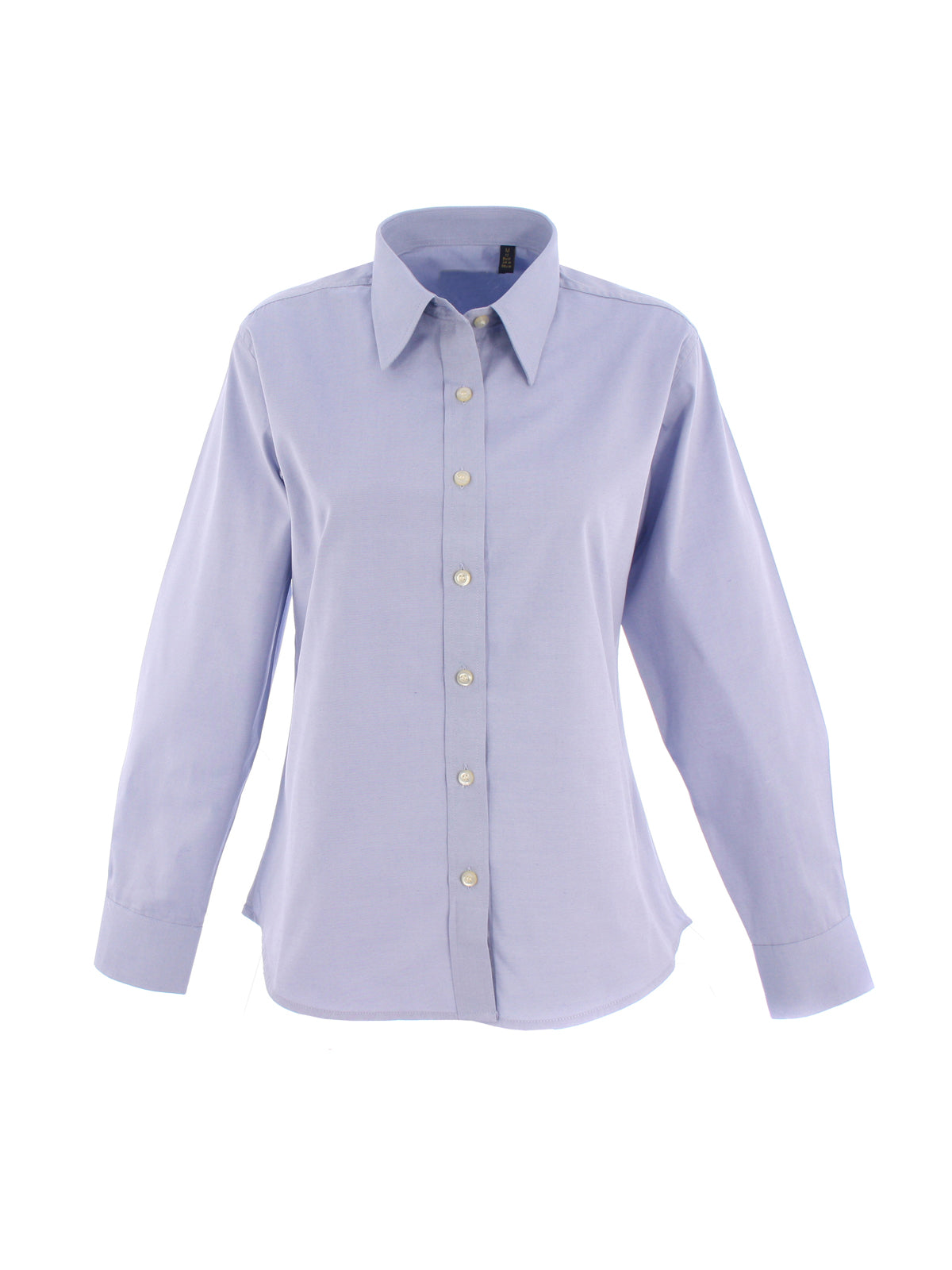 Ladies Pinpoint Oxford Full Sleeve Shirt in Light Blue