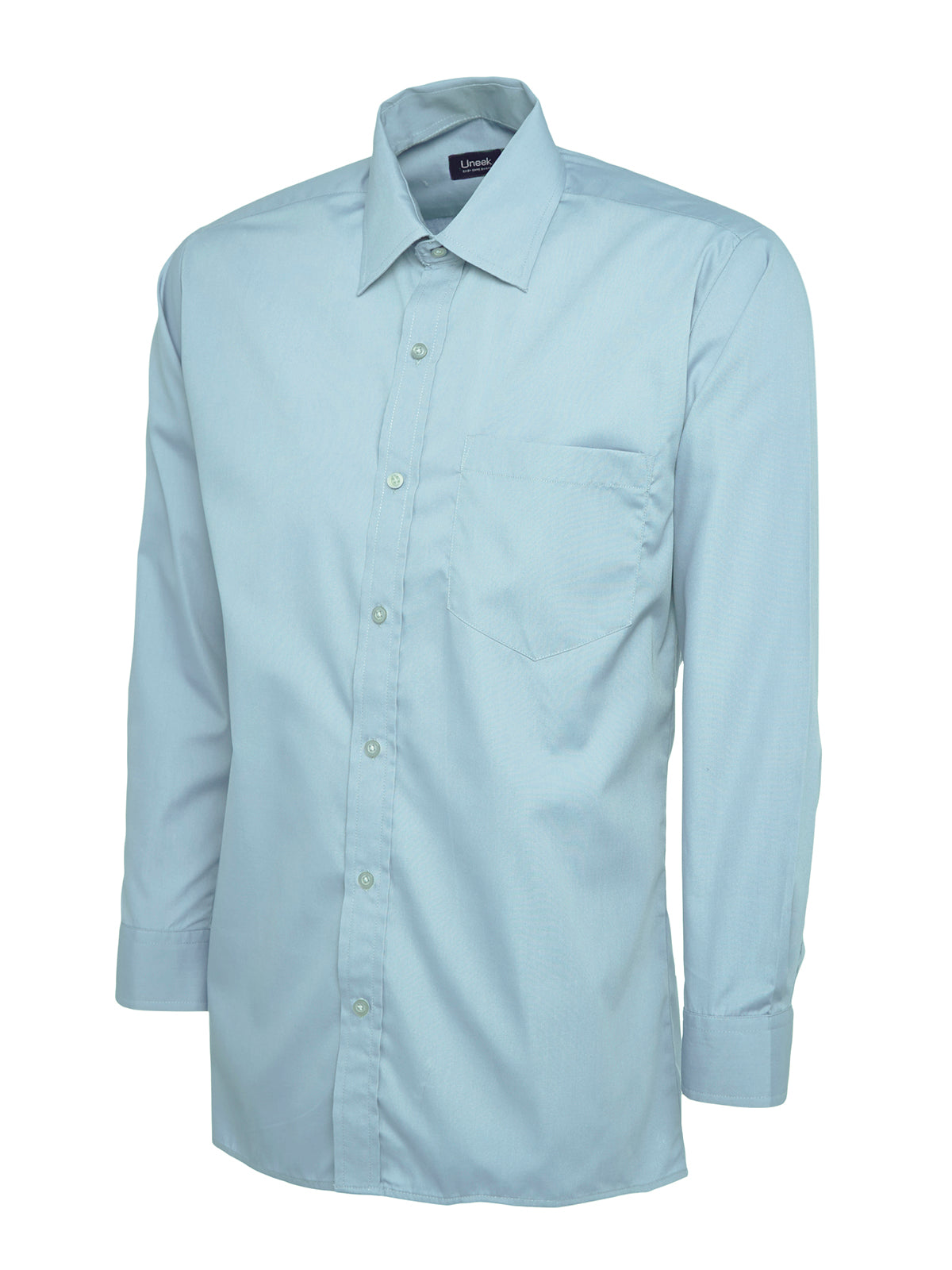 Mens Poplin Full Sleeve Shirt in Light Blue