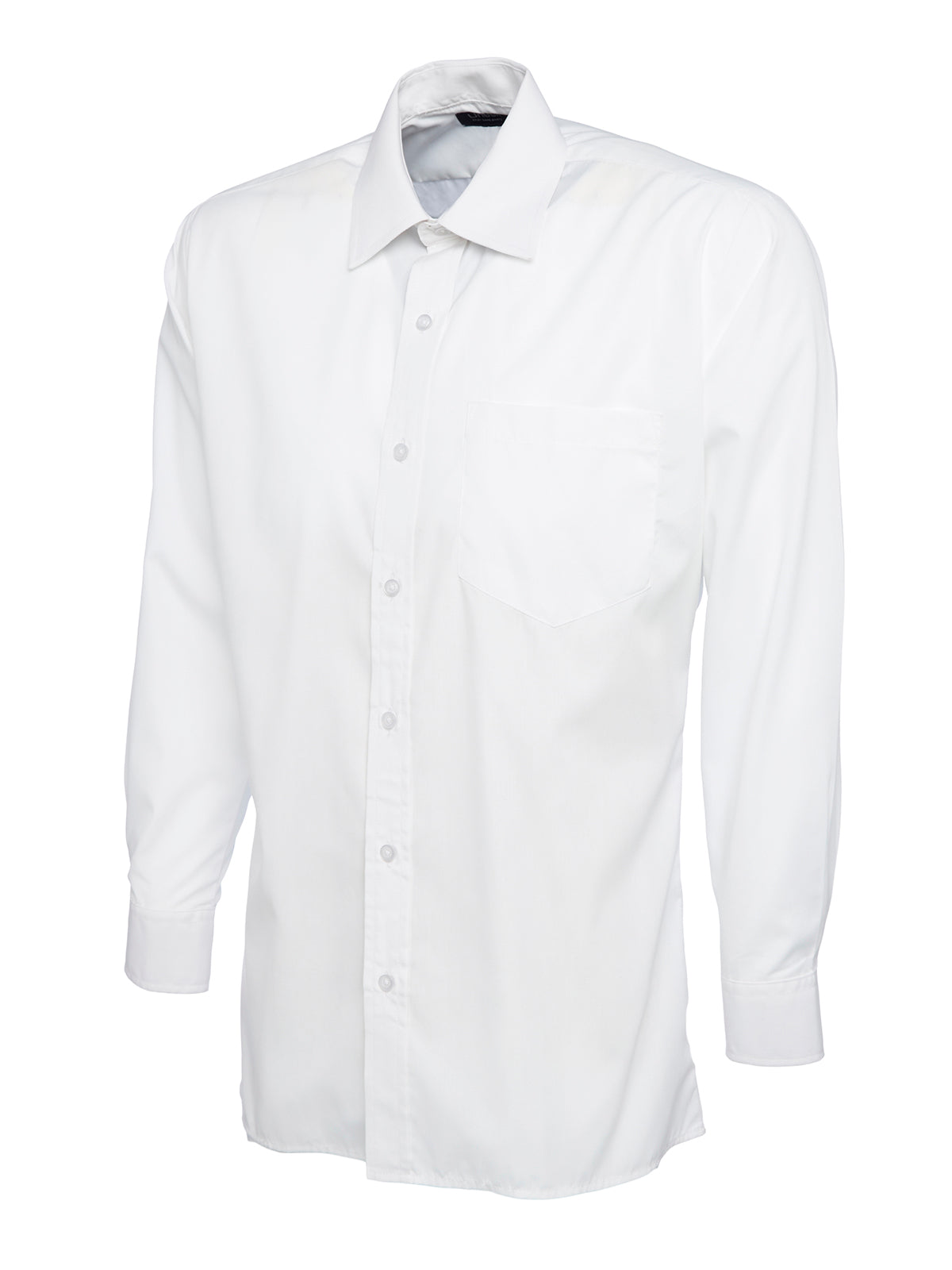 Mens Poplin Full Sleeve Shirt in White