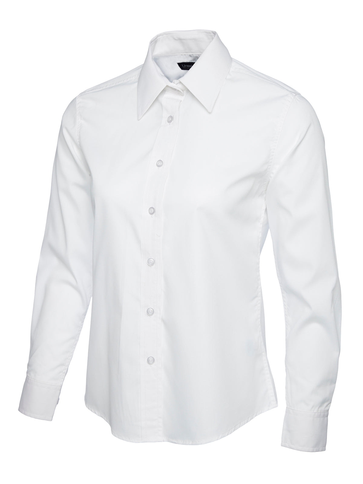 Ladies Poplin Full Sleeve Shirt in White