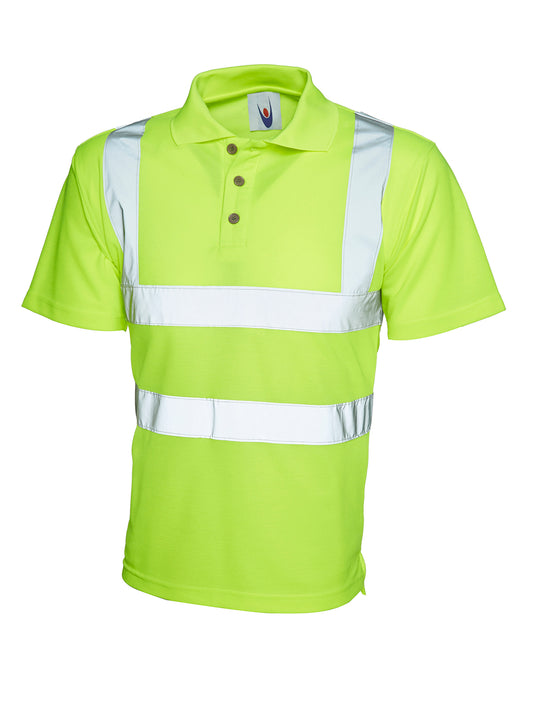 Hi Vis Polo Shirt in Yellow