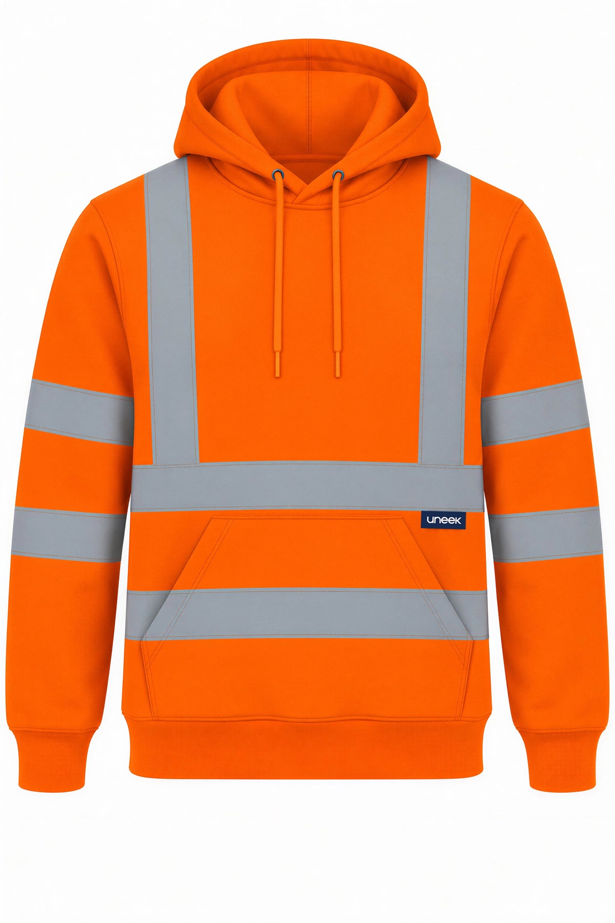 Hi Vis Hooded Sweatshirt in Orange
