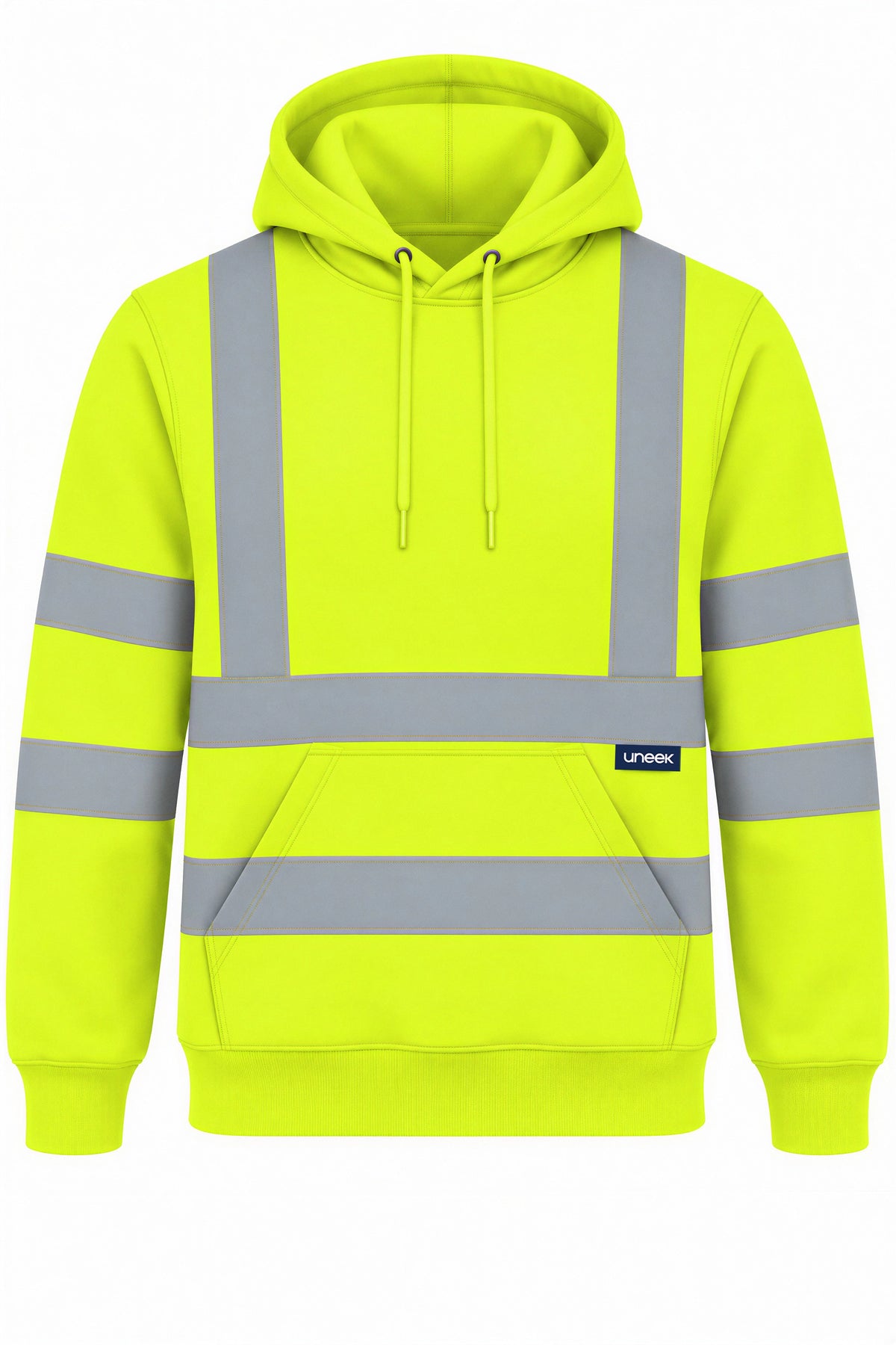 Hi Vis Hooded Sweatshirt in Yellow