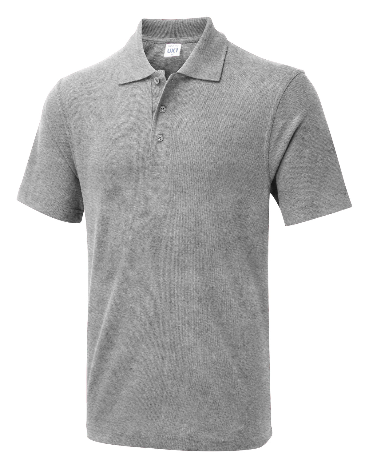 The UX Polo in Heather Grey