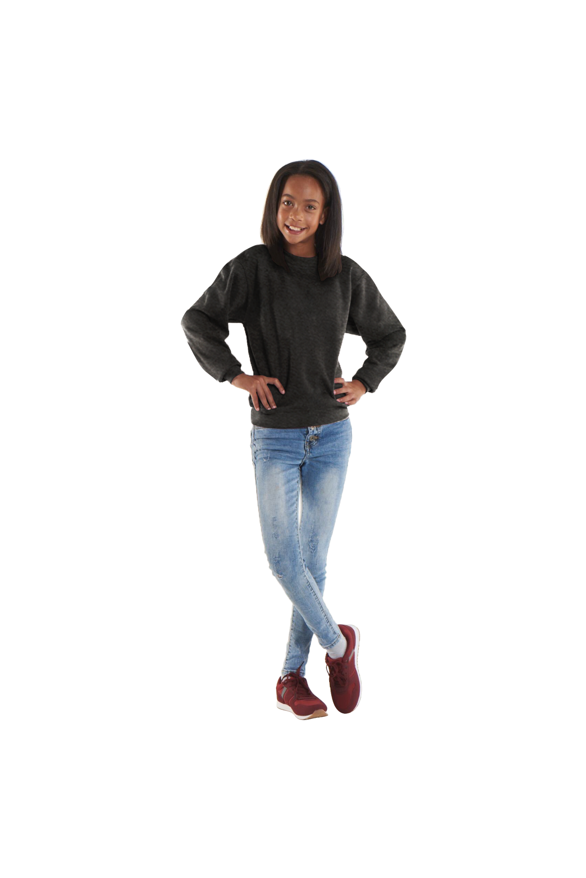 The UX Children's Sweatshirt in Charcoal