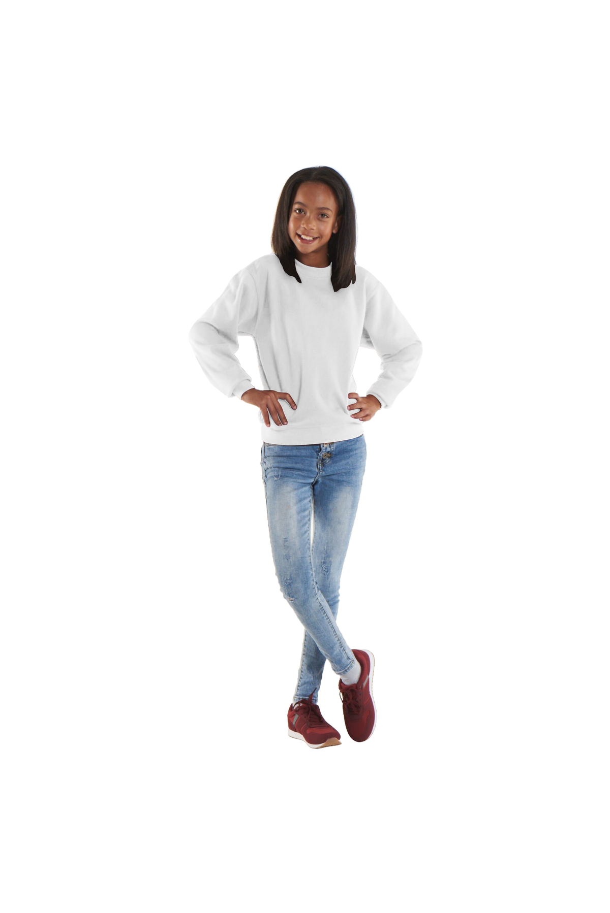 The UX Children's Sweatshirt in White