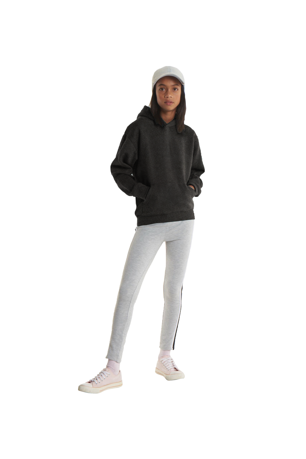 The UX Children’s Hooded Sweatshirt in Charcoal