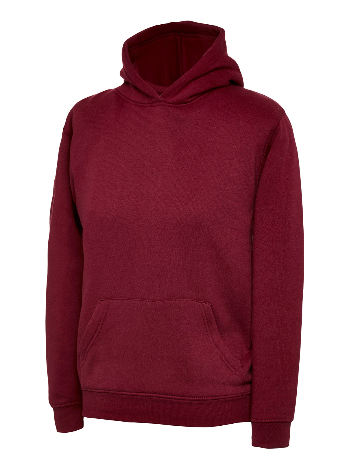 The UX Children’s Hooded Sweatshirt in Maroon