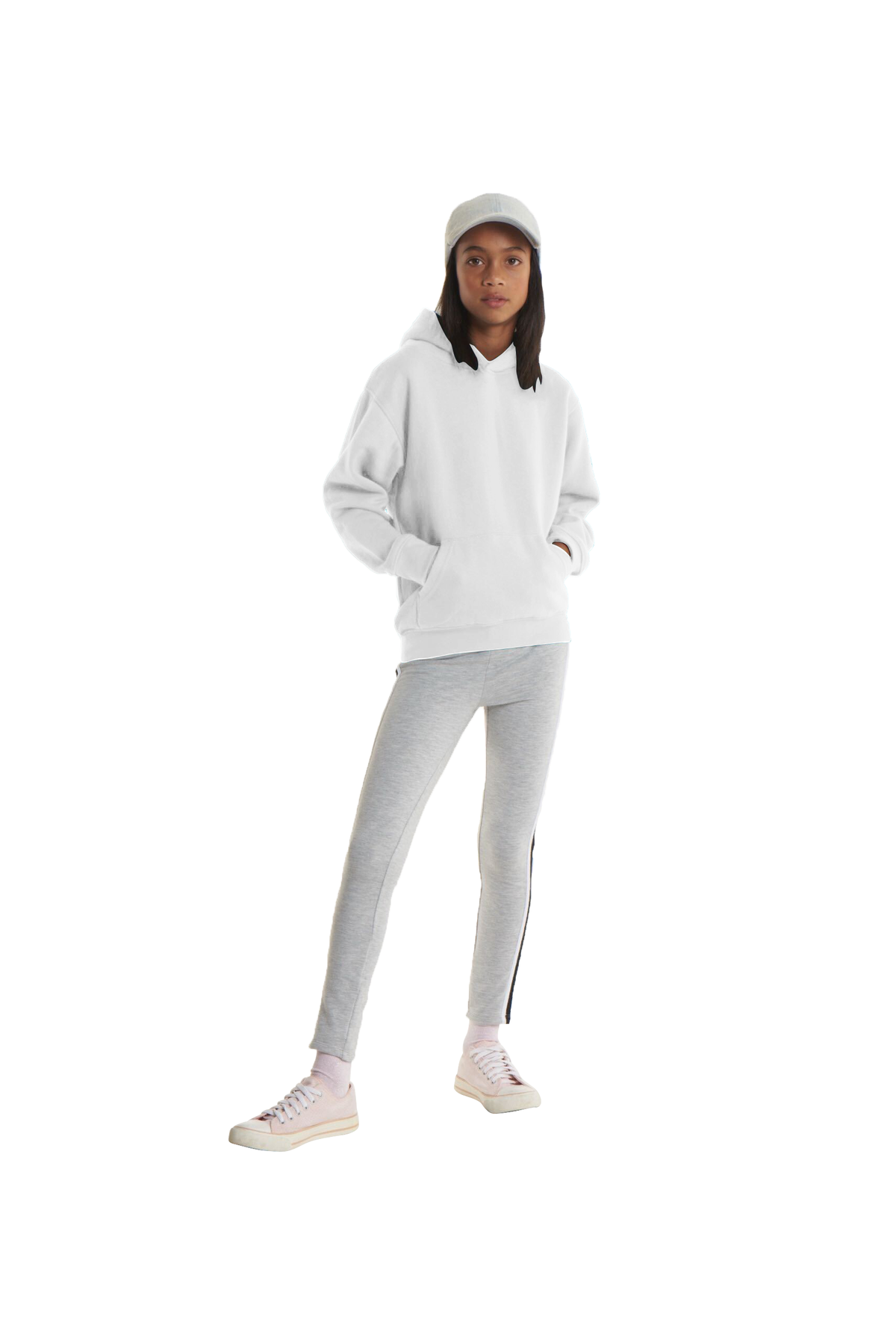 The UX Children’s Hooded Sweatshirt in White