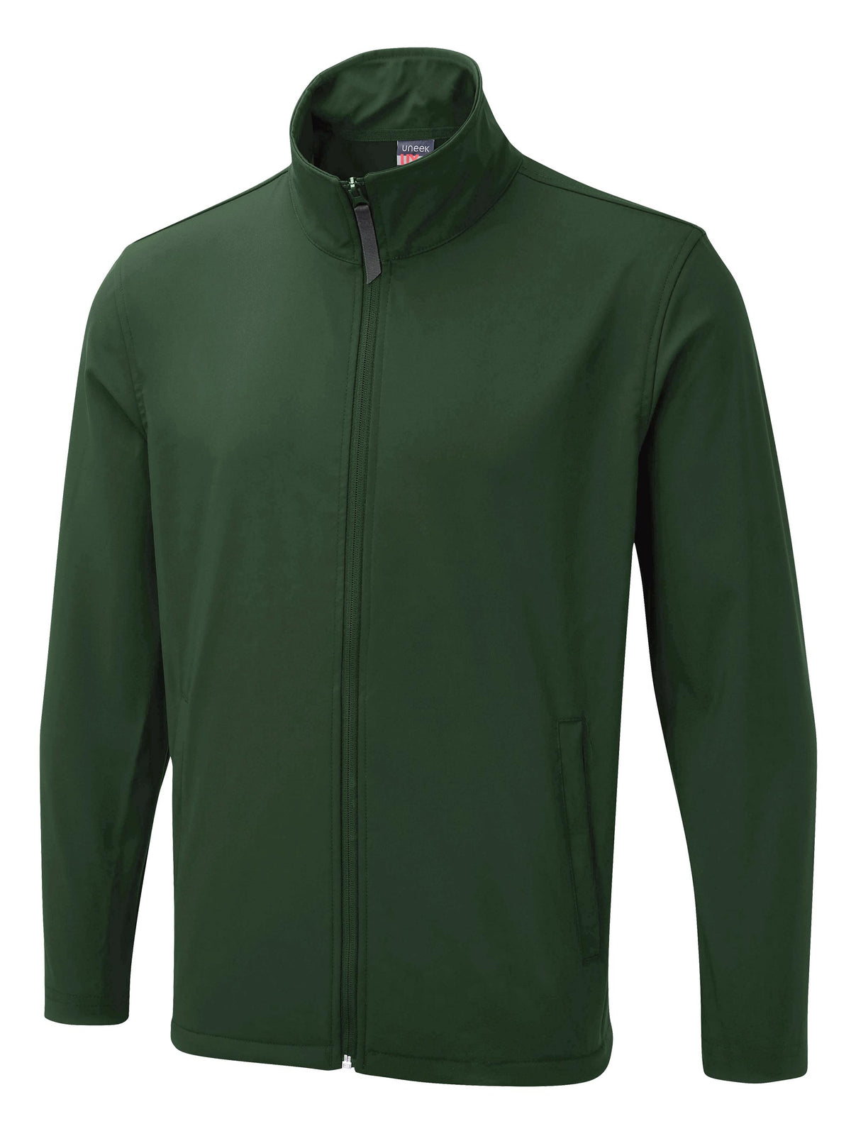 The UX Printable Soft Shell Jacket in Bottle Green