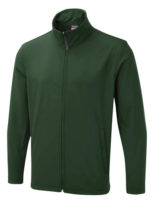 The UX Printable Soft Shell Jacket in Bottle Green