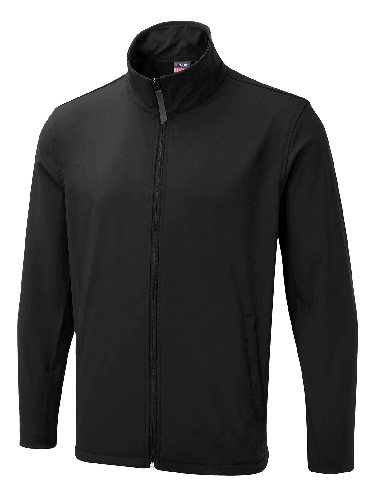 The UX Printable Soft Shell Jacket in Black