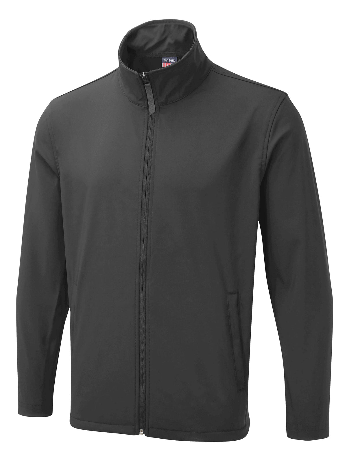 The UX Printable Soft Shell Jacket in Charcoal