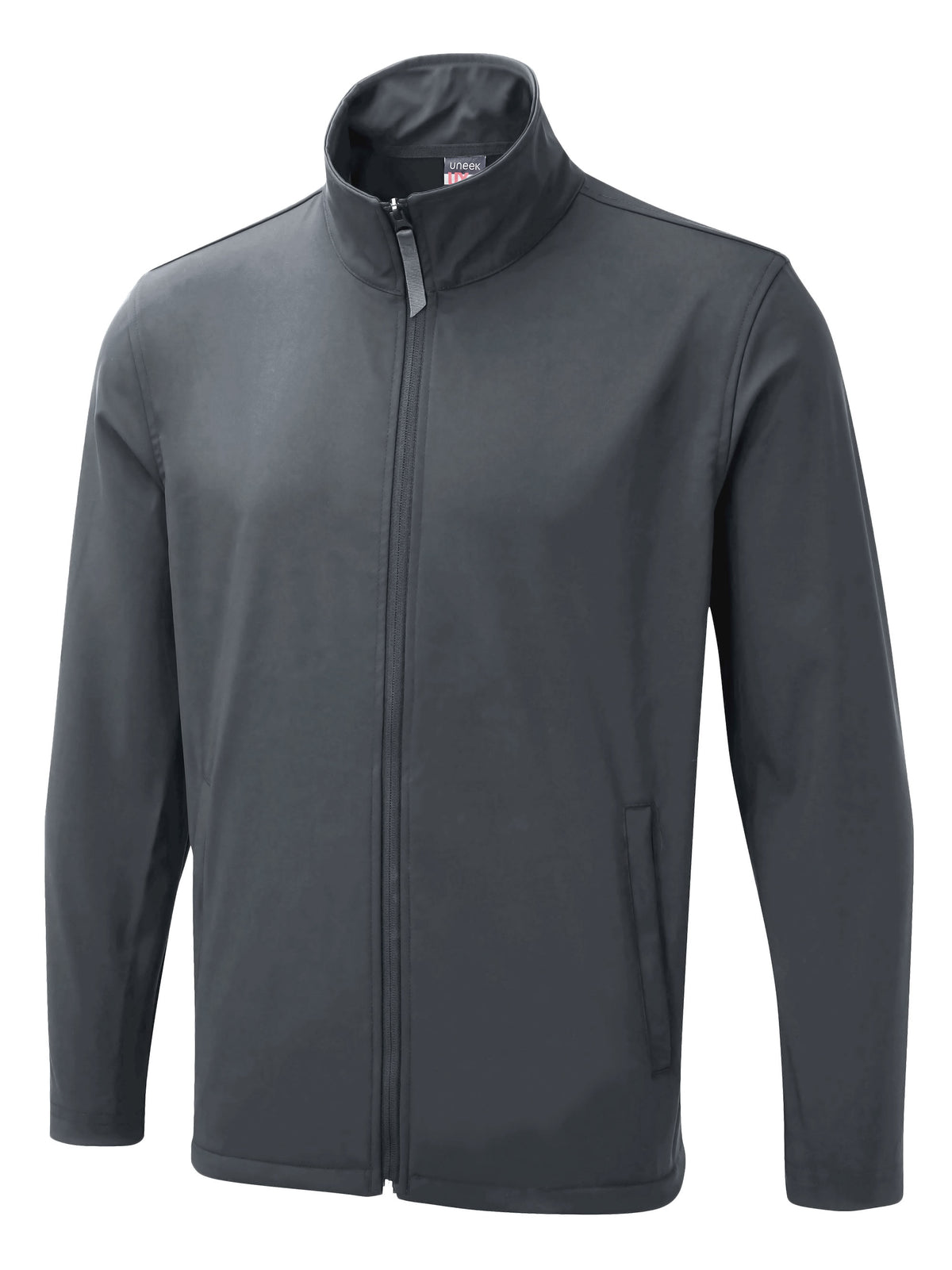 The UX Printable Soft Shell Jacket in Light Grey