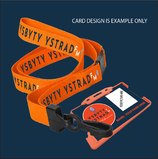 YSBYTY YSTRAD FM Lanyard, ID Card, Card Holder
