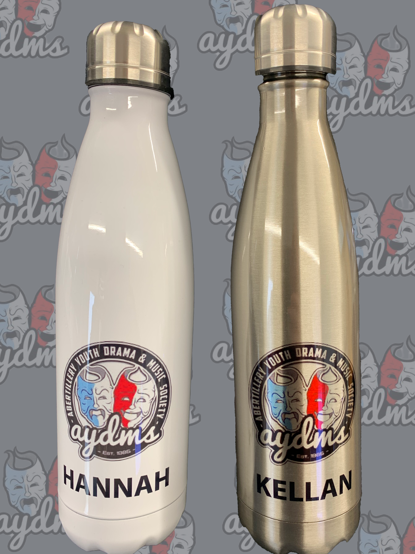 AYDMS - 600ml stainless steel - Silver or White water bottle