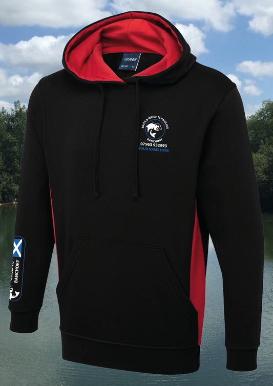 UC517 Two Tone Hooded Sweatshirt