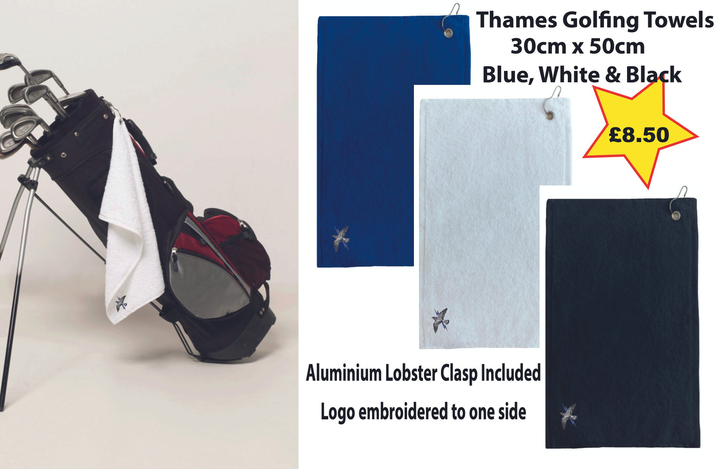 TCW - T05599 Thames Golf Towel 30x50 cm