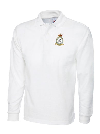 TCW CREST Embroidered Long Sleeve Polo Shirts - The Forces Shop