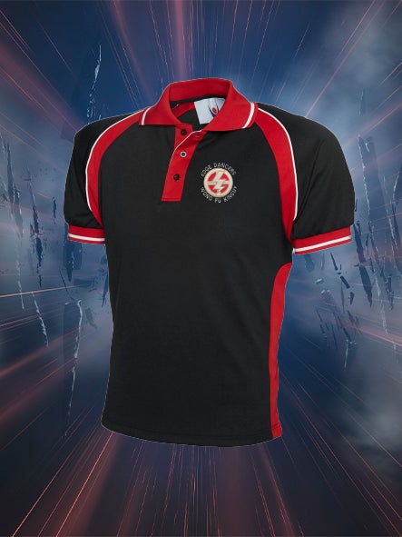 Edge Dancers - Tri Colour Polo Shirts Embroidered Front and Rear